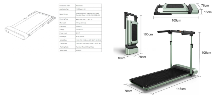 WalkingPad R1-H Folding Treadmill 10km/h LED Display Portable - 6