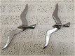Paar silhouette meeuwen, meeuw , vogel , alluminium - 6 - Thumbnail