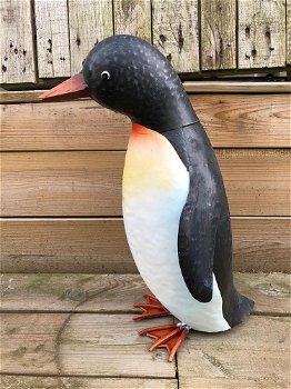 Pinguïn beeld in kleur, geheel-metaal , kunstwerk , pinguim - 2