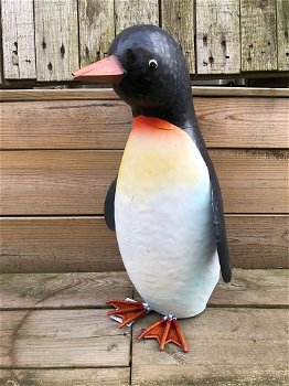 Pinguïn beeld in kleur, geheel-metaal , kunstwerk , pinguim - 7