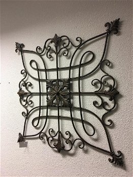 Prachtig mooi decoratief metalen wandrek-wanddeco - 1