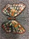 Prachtige cast iron wandvlinder in kleur divers , vlinder - 1 - Thumbnail