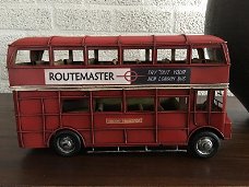 metalen model dubbeldekker-bus , engelse bus