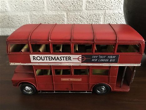 metalen model dubbeldekker-bus , engelse bus - 4