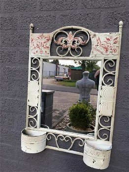 Prachtige wandspiegel in metalen wandornament-spiegel - 1
