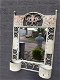 Prachtige wandspiegel in metalen wandornament-spiegel - 1 - Thumbnail