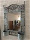 Prachtige wandspiegel in metalen wandornament-spiegel - 4 - Thumbnail