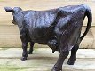 Sculptuur metalen grote koe, prachtig , koe , marmer - 4 - Thumbnail
