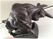 Sculptuur metalen grote stier, prachtig , stier , kado - 2 - Thumbnail