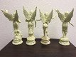 Set van 4 gietijzeren engelen, engel , beeld - 2 - Thumbnail