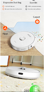 Proscenic Ultenic T10 Robot Vacuum Cleaner with Self-Emptyin - 6