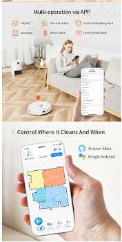 Proscenic Ultenic T10 Robot Vacuum Cleaner with Self-Emptyin - 7