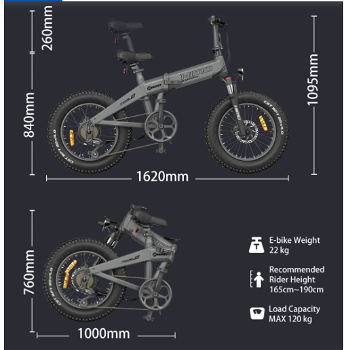 HIMO ZB20 MAX Global version Folding Electric Mountain Bike - 7