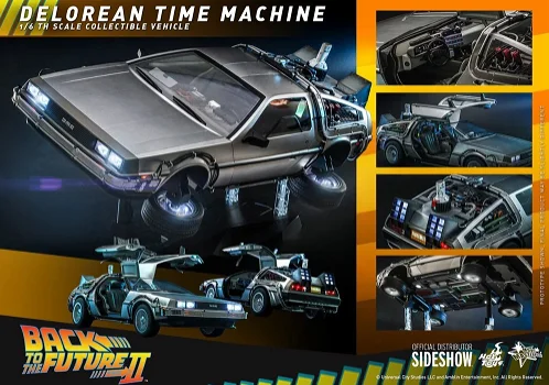 Hot Toys Back To The Future II Delorean Time Machine MMS636 - 0