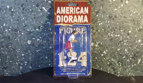Diorama figuur 1:24 Drive thru waitress GRACE AD212 American Diorama - 2