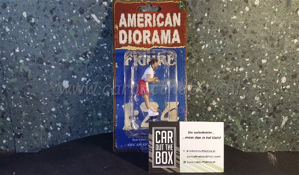 Diorama figuur 1:24 Drive thru waitress GRACE AD212 American Diorama - 4