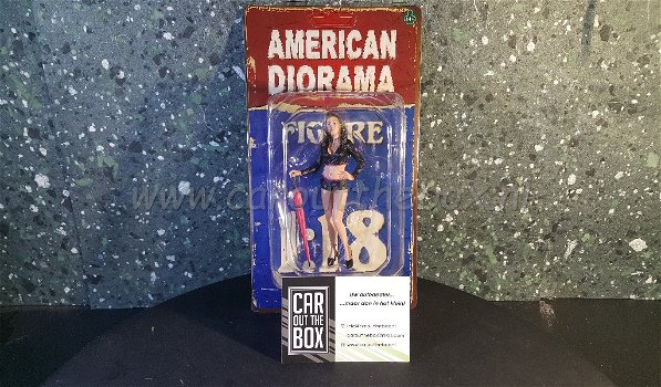 Diorama figuur 1:18 umbrella girl II AD219 American Diorama - 4