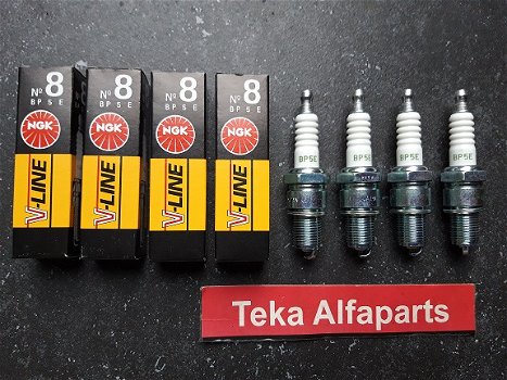 NGK No.8 V-Line BP5E Bougies Spark Plugs Volvo Renault VW Nissan BMW Mitsubishi - 0