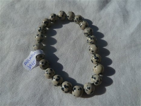 Armband kogel Dalmatier jaspis - 0