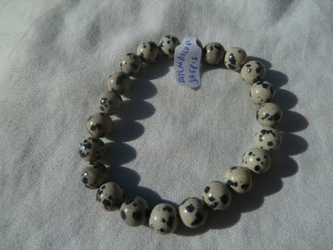 Armband kogel Dalmatier jaspis - 1