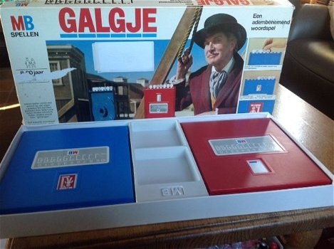 Galgje, het bekende MB spel - vintagel bordspel - 0