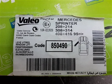 Mercedes Sprinter Raammechanisme Valeo 850490 Links - 3