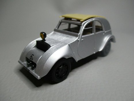 1:43 Norev 150013 Citroen 2CV Prototype Terrasson #6B silver - 3