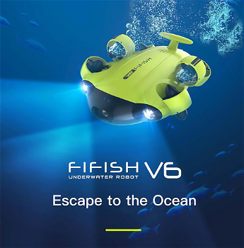 FIFISH V6 Underwater Robot with 4K UHD Camera 4 Hours Work - 1