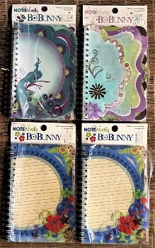 NIEUW 4 Sets Spiral Bound Die-CutsJournal Book Noteworthy Bo Bunny - 0