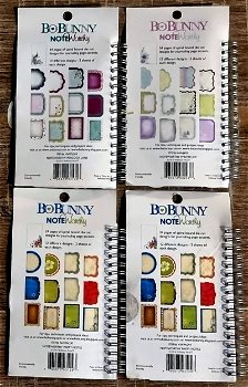 NIEUW 4 Sets Spiral Bound Die-CutsJournal Book Noteworthy Bo Bunny - 1