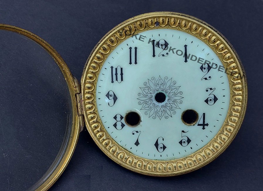 Pendule deur / wijzerplaat = geslepen vlak glas =47220 - Afbeelding 2