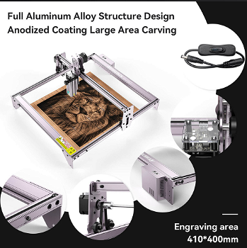 Atomstack A5 PRO+ 40W Laser Engraver Cutter, Lens Compressed - 6