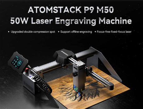 Atomstack P9 M50 50W Portable Dual Laser Engraving Machine - 1