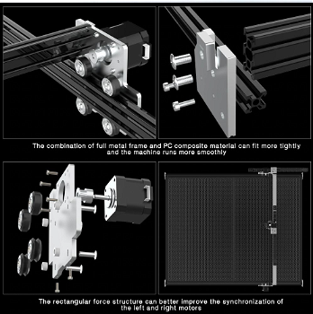 NEJE 3 MAX Laser Engraver, A40640 Dual Laser Beam Module Kit - 2