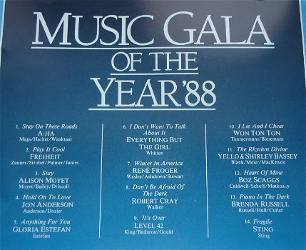 De originele verzamel-CD Music Gala Of The Year 1988 Part 2. - 1