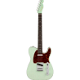 Fender American Ultra Luxe Telecaster Transparent Surf Green RW Electric Guitar with Case - 3 - Thumbnail