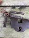 Authentiek hangslot geheel metaal met bijpasse sleutel - 2 - Thumbnail