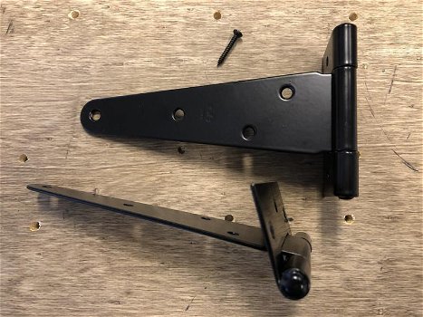 Set deur-kast scharnier,zwart borstband ijzer scharnier - 3