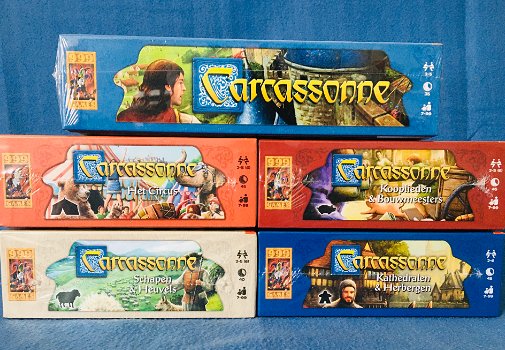 Carcassonne Spel+ Circus + schapen + Kooplieden + Kathedralen - 0