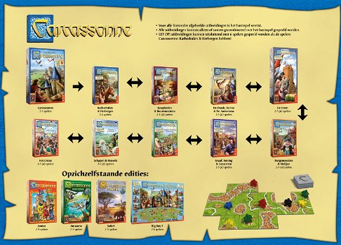 Carcassonne voordeelpakket uitbreidingen ( 7 spellen) - 2