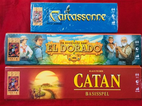 Catan Basis + zoektocht naar El Dorado + Carcassonne basis - 1