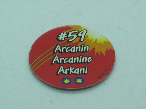 Pokemon Flippo - #59 Arcanine - 2