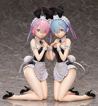 Freeing Re:ZERO Starting Life in Another World Ram & Rem Bare Leg Bunny set - 2