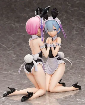 Freeing Re:ZERO Starting Life in Another World Ram & Rem Bare Leg Bunny set - 3