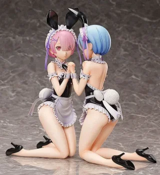 Freeing Re:ZERO Starting Life in Another World Ram & Rem Bare Leg Bunny set - 4