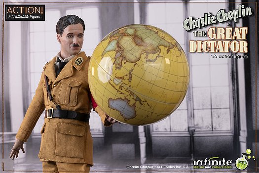 Infinite Charlie Chaplin The Great Dictator Deluxe Figure - 5