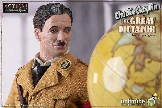 Infinite Charlie Chaplin The Great Dictator Deluxe Figure - 6