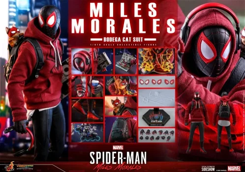 Hot Toys Spider-Man: Miles Morales Videogame Bodega Cat Suit VGM50 - 6