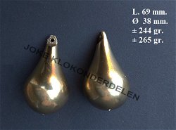 = 2 Zaanse klok gewichtjes =47289