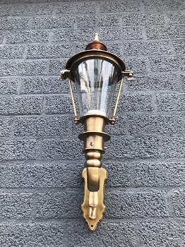 Wandlamp bestaande uit koper en messing,tuinlamp - 6
